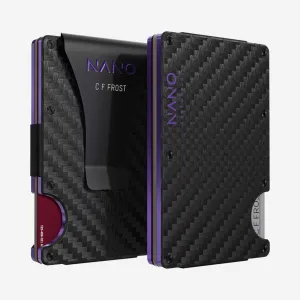 Special Savings Today 001 Personalised Money Clip Wallet (Stealth Black/Nebula Purple)