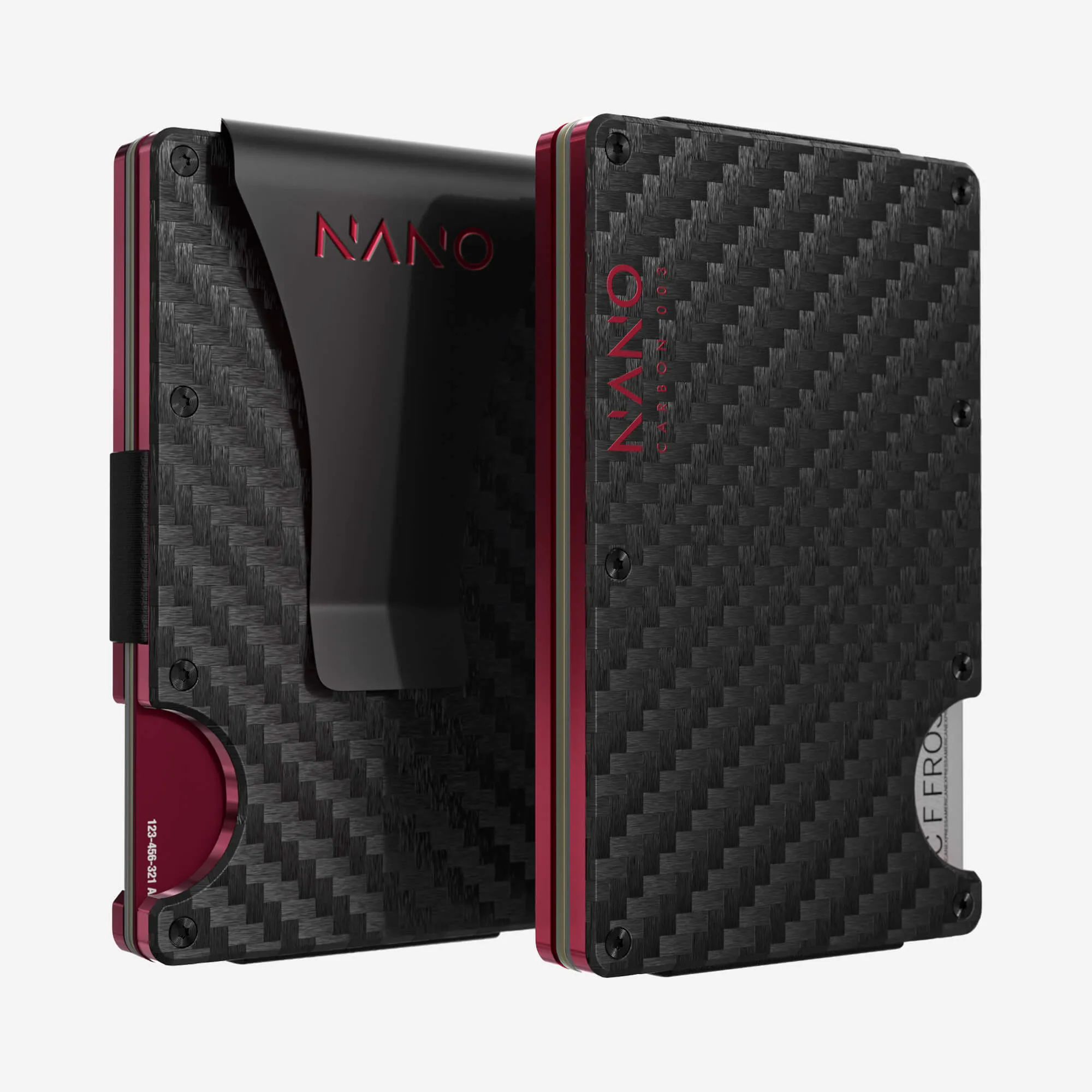 003 Money Clip Wallet (Stealth Black/Volcano Red) Deal Frenzy Today