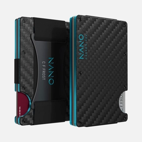004 Personalised Cash Strap Wallet (Stealth Black/Miami Blue) Hot Offer Inside