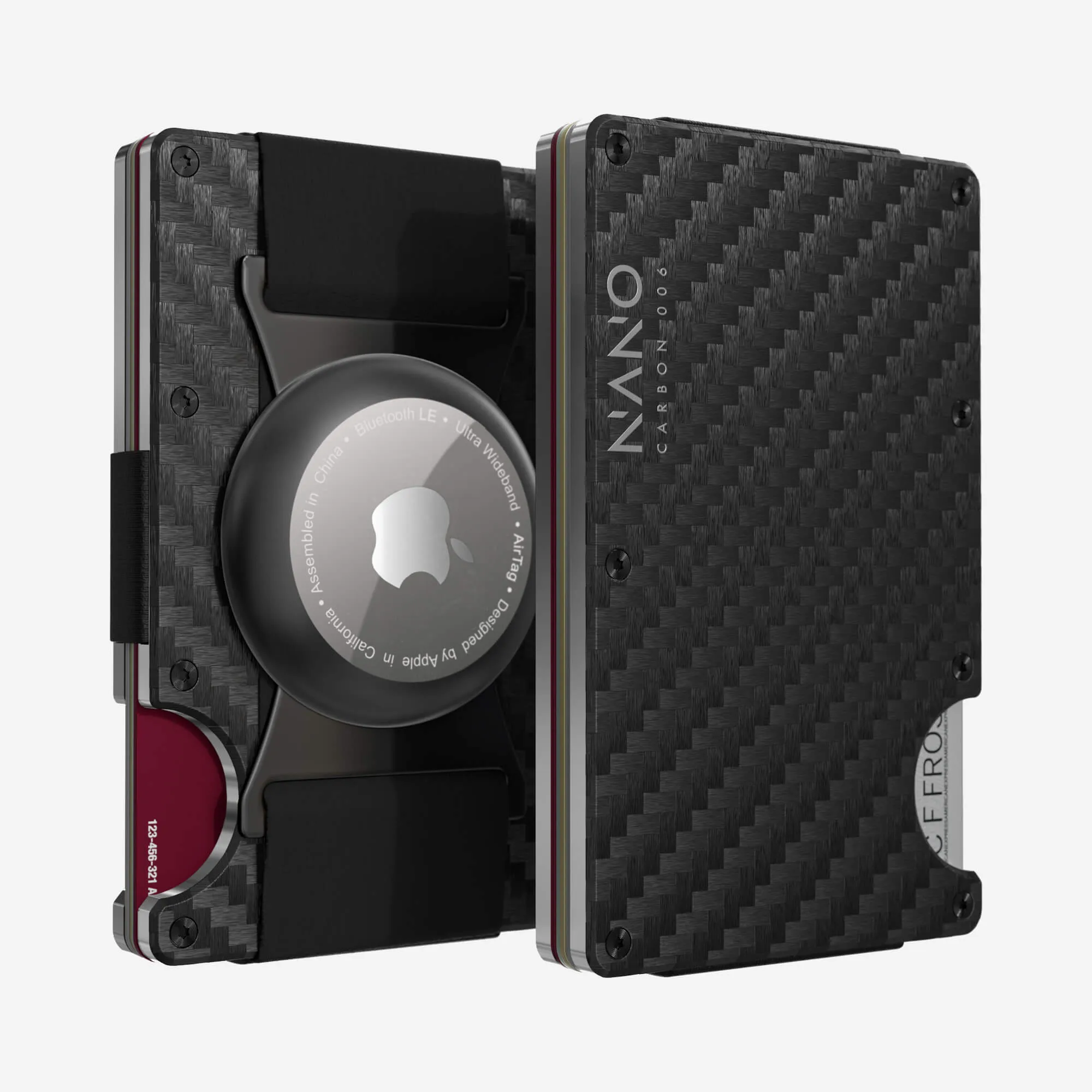 006 Airtag Cash Strap Wallet (Stealth Black/Ghost Silver) Daily Hot Deal