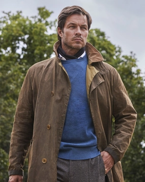 Clearance Sale Now 007 Crew Neck Cashmere Jumper Blue Wave