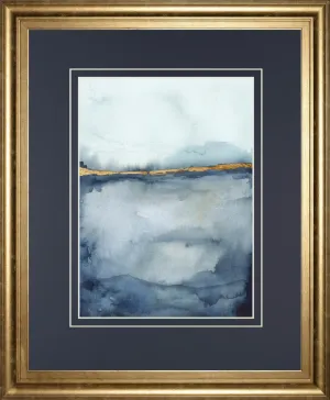 34x40 Coastal Horizon II By Victoria Borges - Light Blue