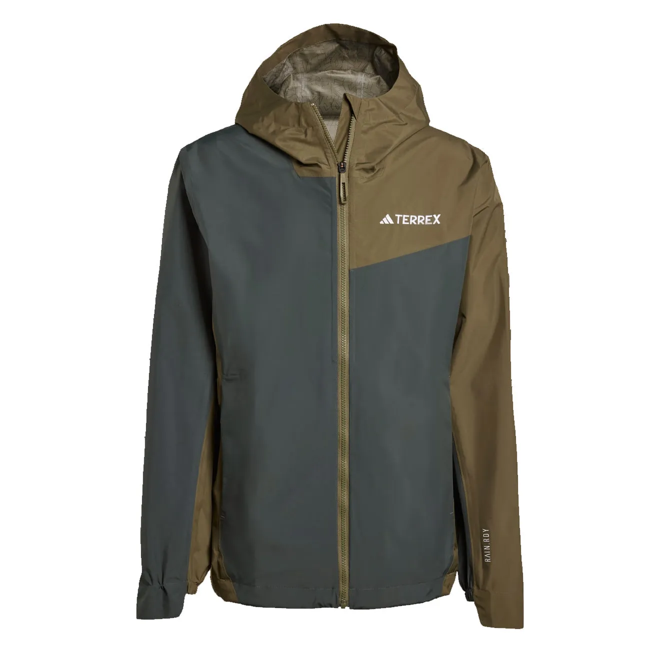 Save Big Today Adidas Terrex Multi 2.5L Rain.Rdy Jacket Legend Ivy / Olive Strata