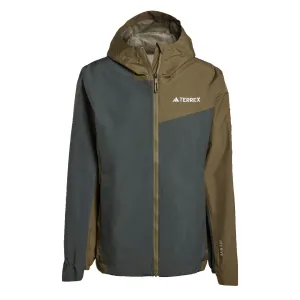 Save Big Today Adidas Terrex Multi 2.5L Rain.Rdy Jacket Legend Ivy / Olive Strata