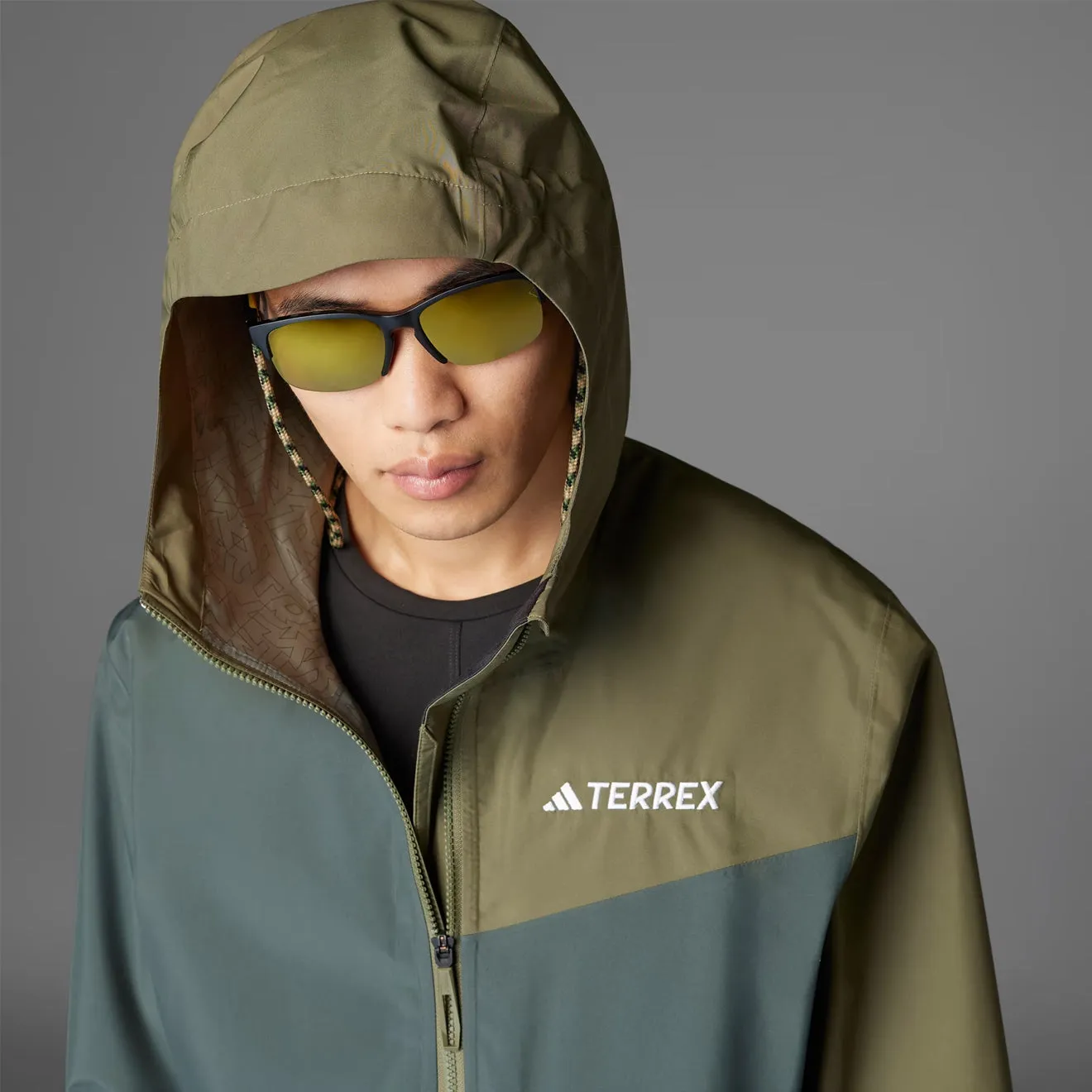 Adidas Terrex Multi 2.5L Rain.Rdy Jacket Legend Ivy / Olive Strata Limited Stock Alert Grab Your Savings