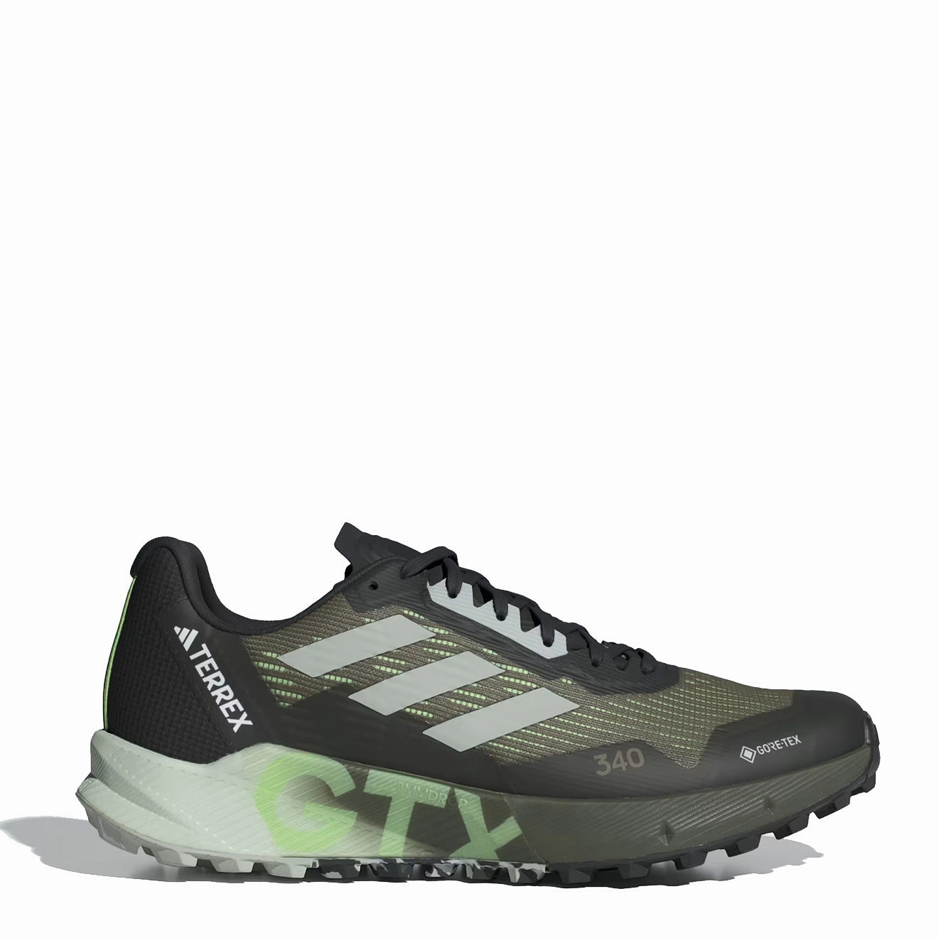 Adidas Terrex Agravic Flow Gore-Tex Trail Running Shoes 2.0 Olive Strata / Wonder Silver / Green Spark Big Clearance Event Limited Offer Alert