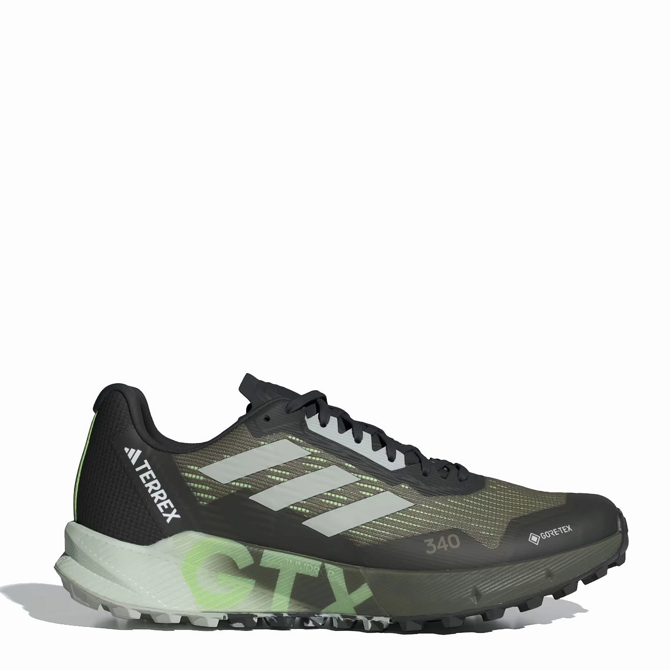 Trendy Picks Today Online Exclusive Steal Adidas Terrex Agravic Flow Gore-Tex Trail Running Shoes 2.0 Olive Strata / Wonder Silver / Green Spark