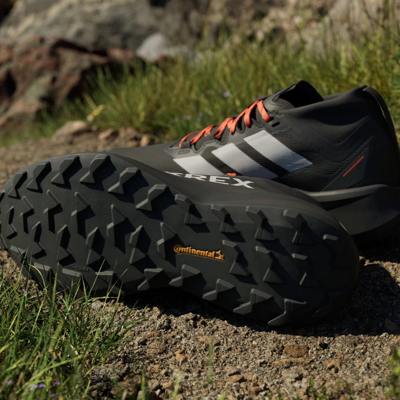 Limited Stock Alert Adidas Terrex Agravic Gtx Trail Running Shoe Core Black / Grey / Semi Impact Orange