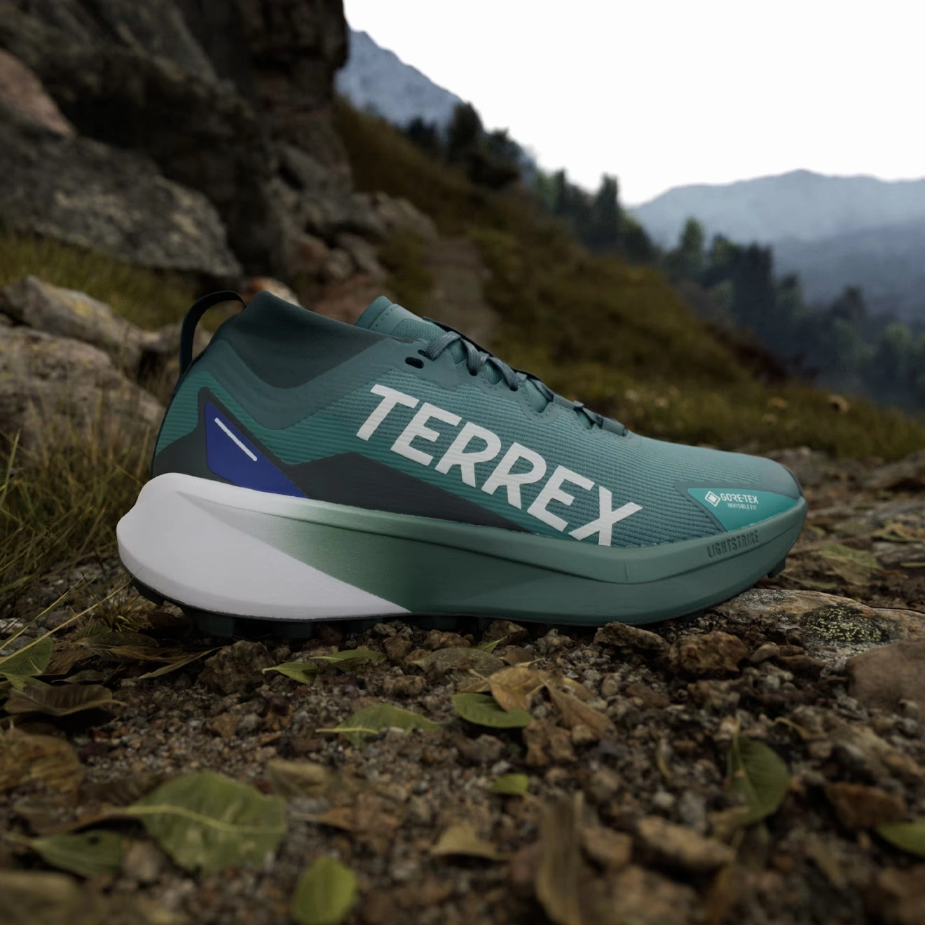 Exclusive Savings Event Shop Todays Picks Adidas Terrex Agravic Gtx Trail Running Shoes Preloved Teal / Cloud White / Semi Lucid Blue