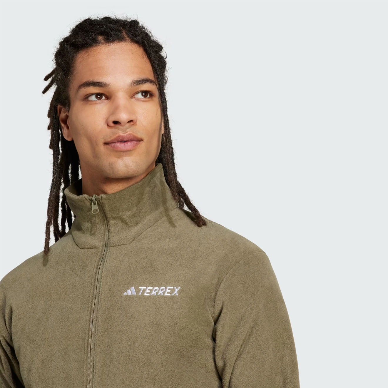 Adidas Terrex Essential Full Zip Fleece Olive Strata Exclusive Hot Pick