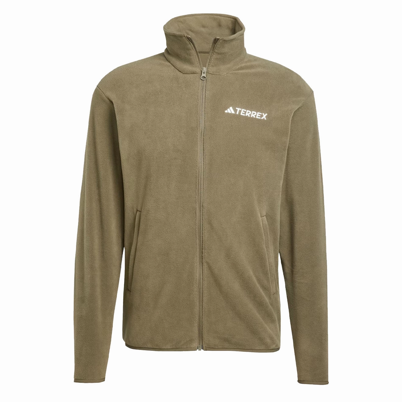 Adidas Terrex Essential Full Zip Fleece Olive Strata Big Price Drop Grab the Deal Now