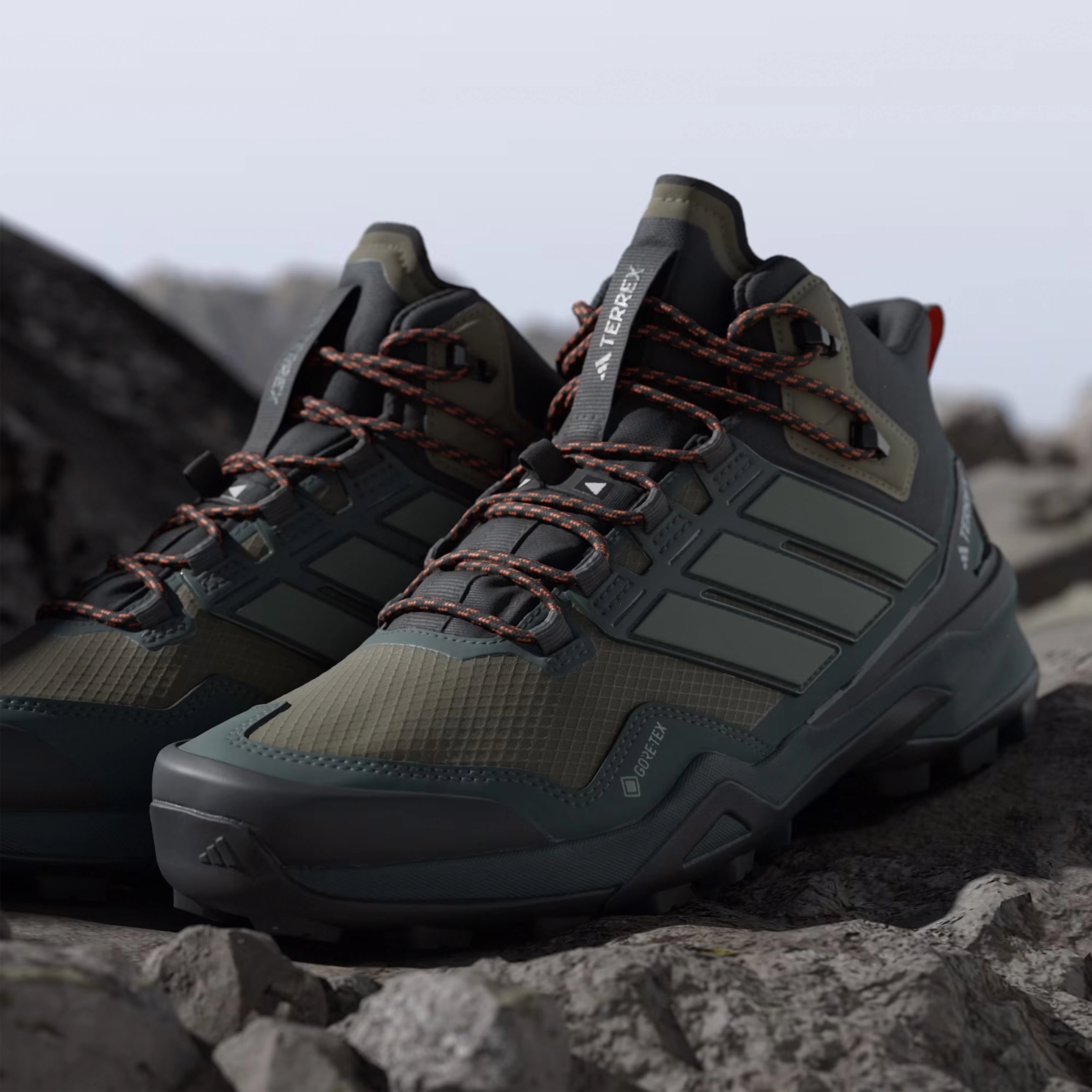 Adidas Terrex Hiking Boots Skychaser Mid Olive Strata / Silver Green / Core Black Hot Offer Frenzy Trending Deals Today