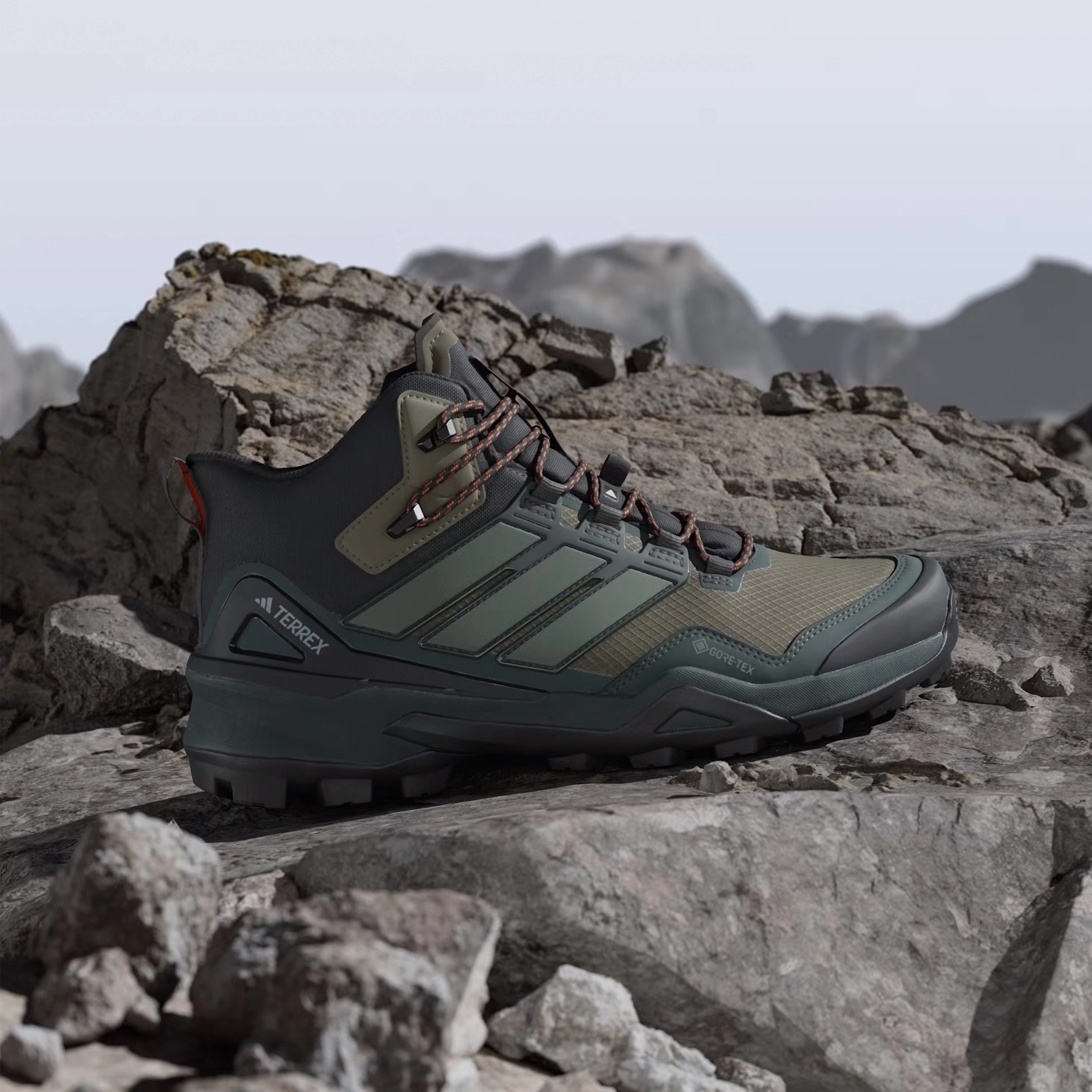 Adidas Terrex Hiking Boots Skychaser Mid Olive Strata / Silver Green / Core Black Today Only Special Today Only Discount Alert