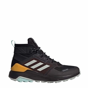 Dont Miss Hot Deals Best Deal Today Adidas Terrex Trailmaker Mid Cold.Rdy Hiking Boots Shadow Brown / Wonder Silver / Semi Flash Aqua
