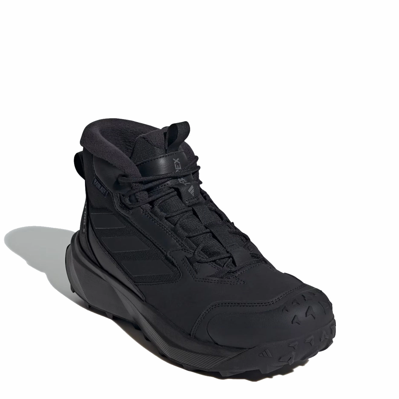 Adidas Terrex Winter Leather Mid Cut Boots Core Black / Core Black / Grey Four Mega Discount Event