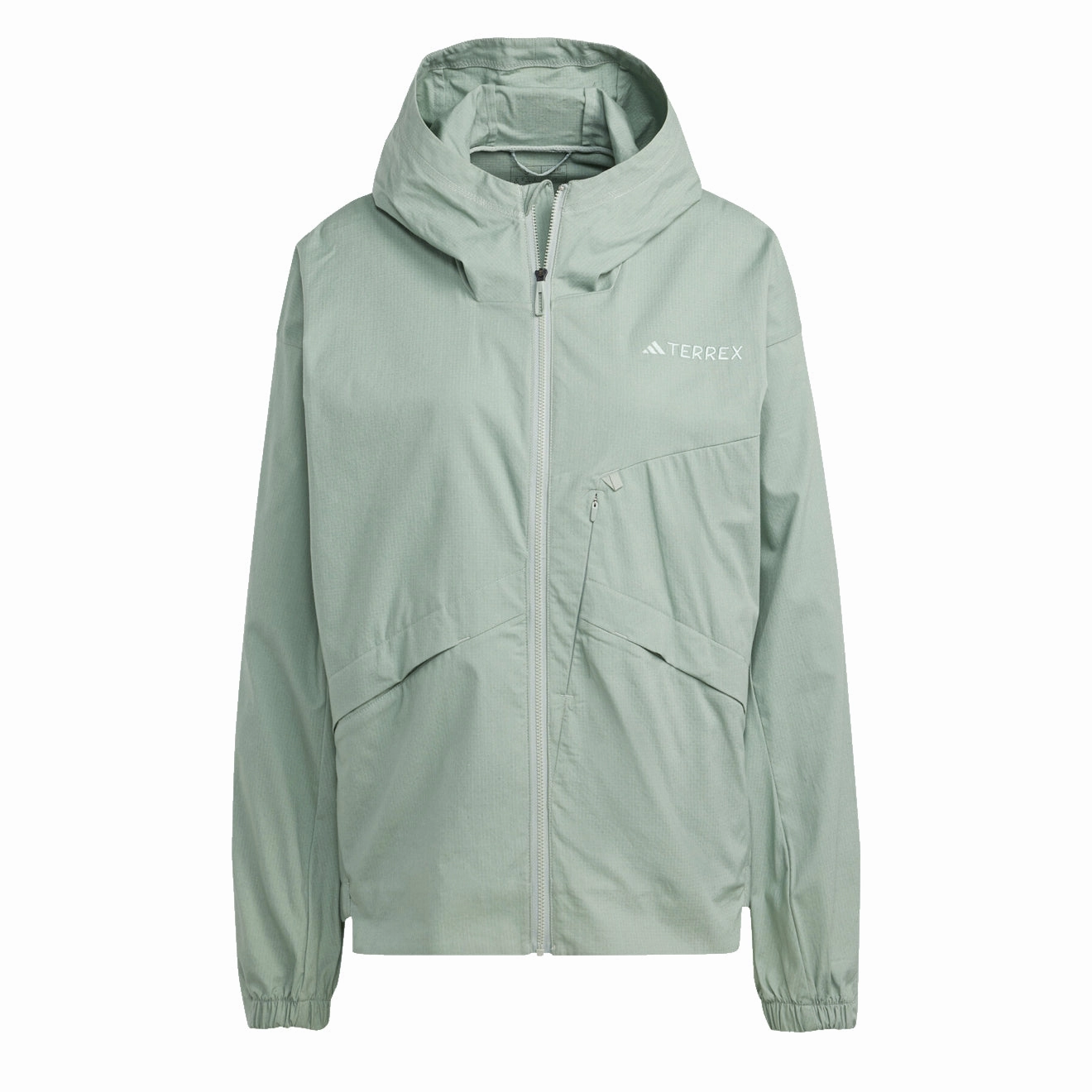 Adidas Terrex Womens Xploric Waterproof Jacket Silver Green Hot Clearance Now