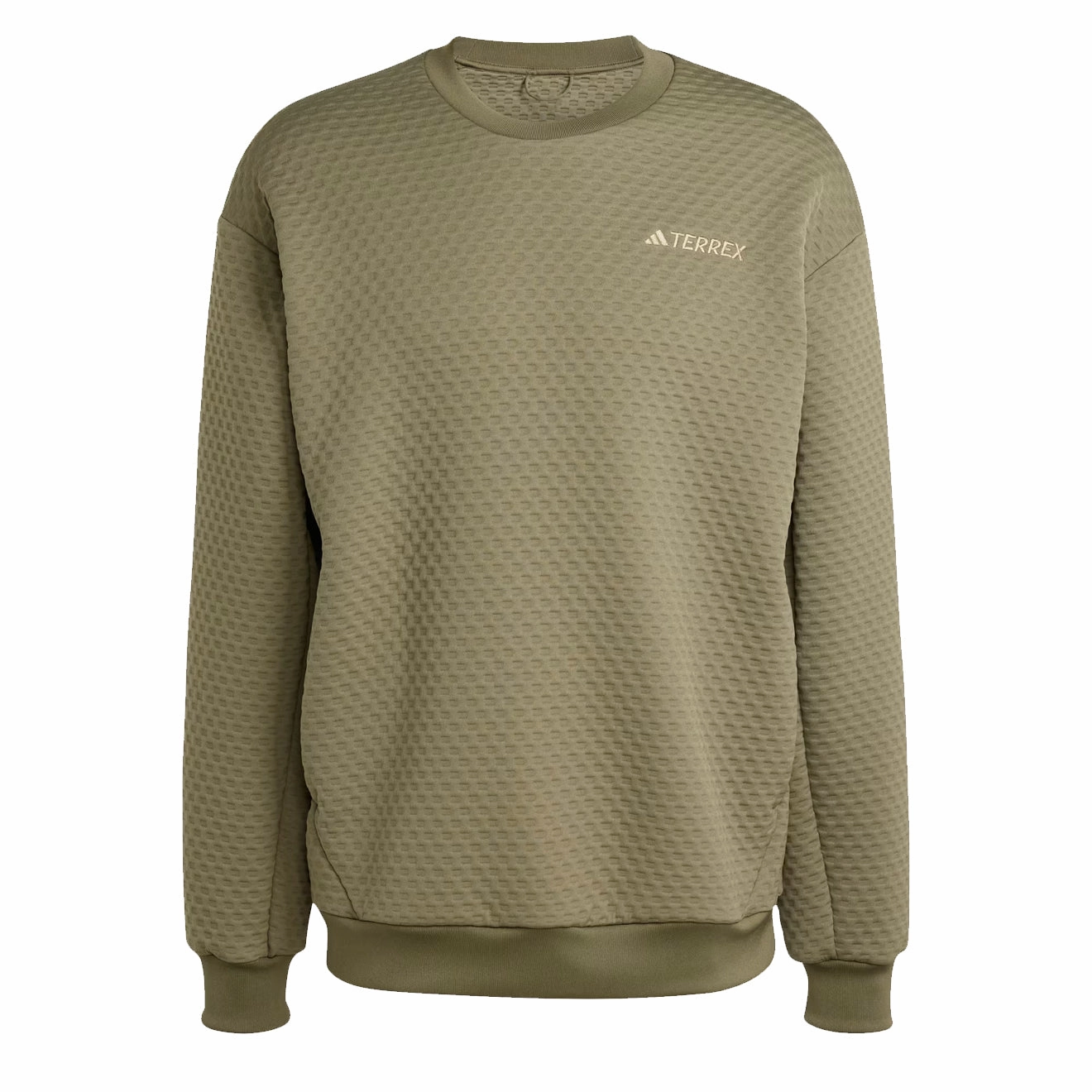 Hot Discount Deal MustHave Gift Ideas Adidas Terrex Xploric Crewneck Sweatshirt Olive Strata