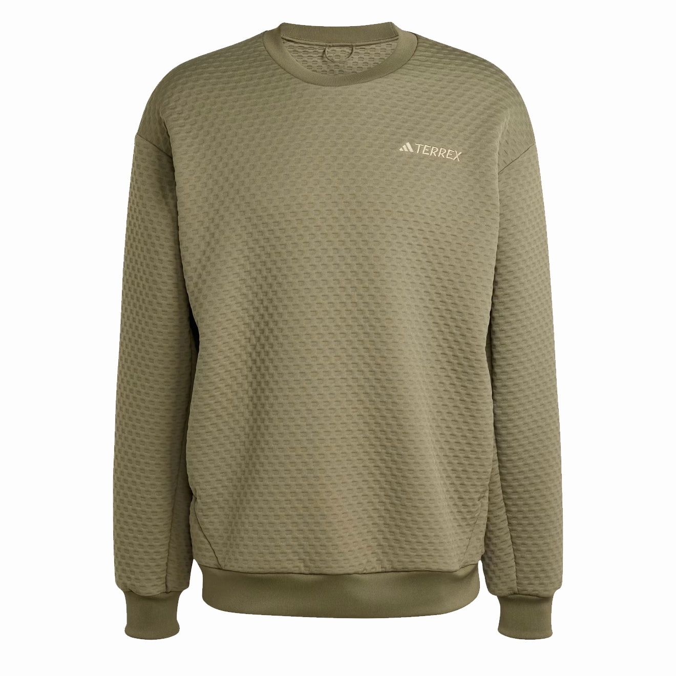 Limited Time Discount Adidas Terrex Xploric Crewneck Sweatshirt Olive Strata