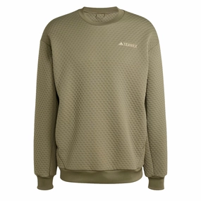 Limited Time Discount Adidas Terrex Xploric Crewneck Sweatshirt Olive Strata