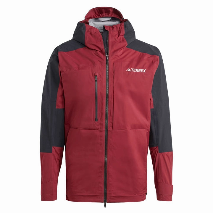 Price Slash Today Adidas Terrex Xploric Rain Hiking Jacket Shadow Red / Black