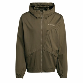 Daily Clearance Deal Adidas Terrex Xploric Wind Jacket Olive Strata