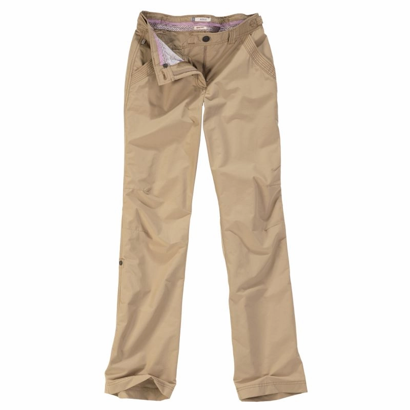 Aigle Ladies Light Weight Adjustable Length Trousers - Dune - Size Eu 44 / Uk 16 Grab Your Deal Today