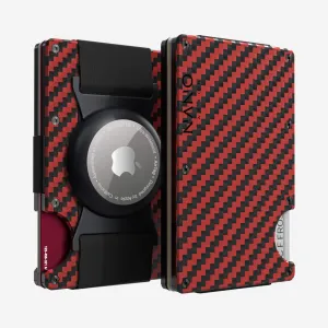 Airtag Cash Strap Wallet (Diablo Red/Stealth Black) Today Only Discount Alert MustHave Deal