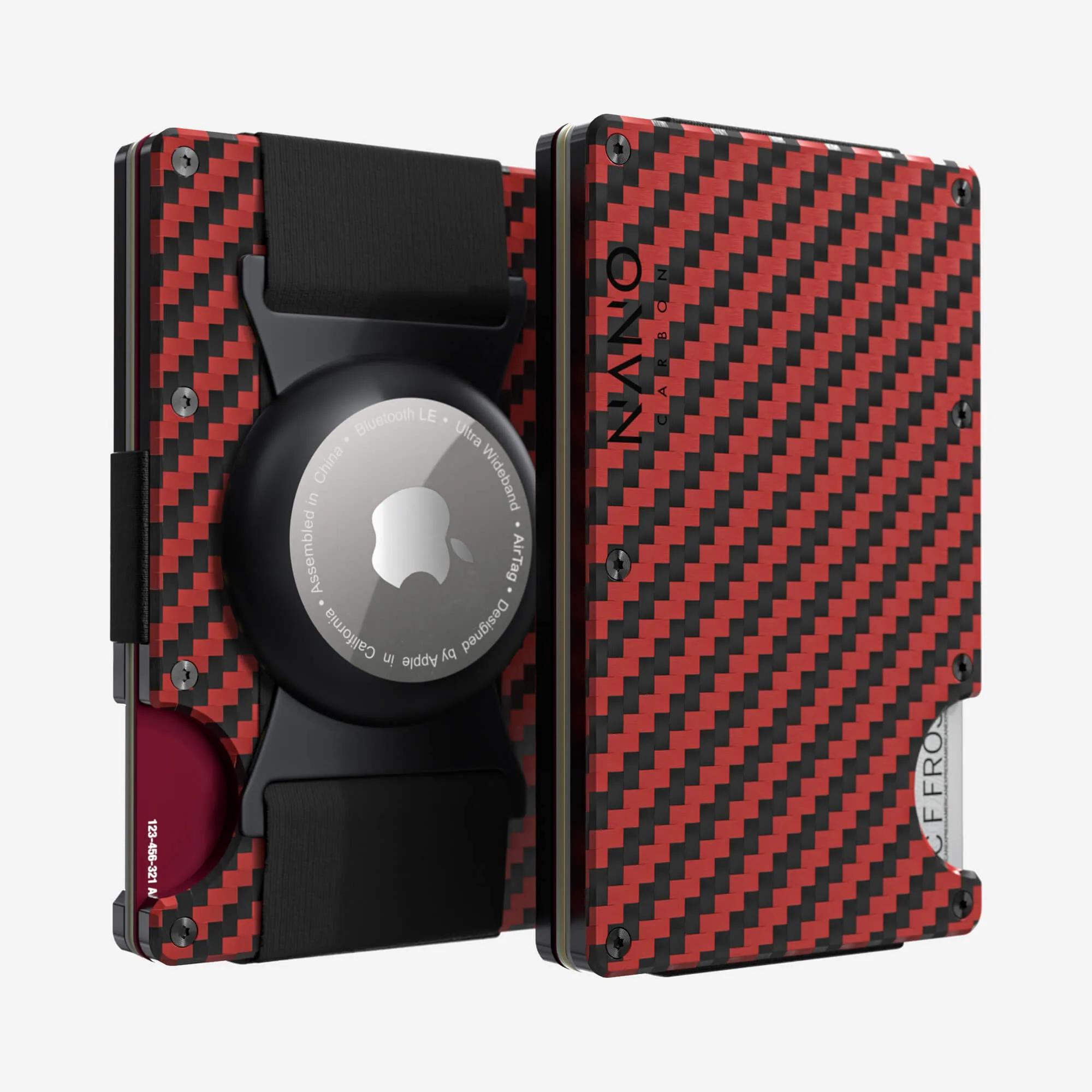Airtag Cash Strap Wallet (Diablo Red/Stealth Black) Today Only Discount Alert MustHave Deal