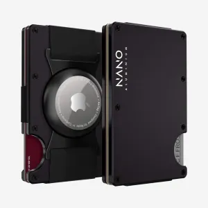 Today Only Discount Airtag Cash Strap Wallet (Phantom Black)