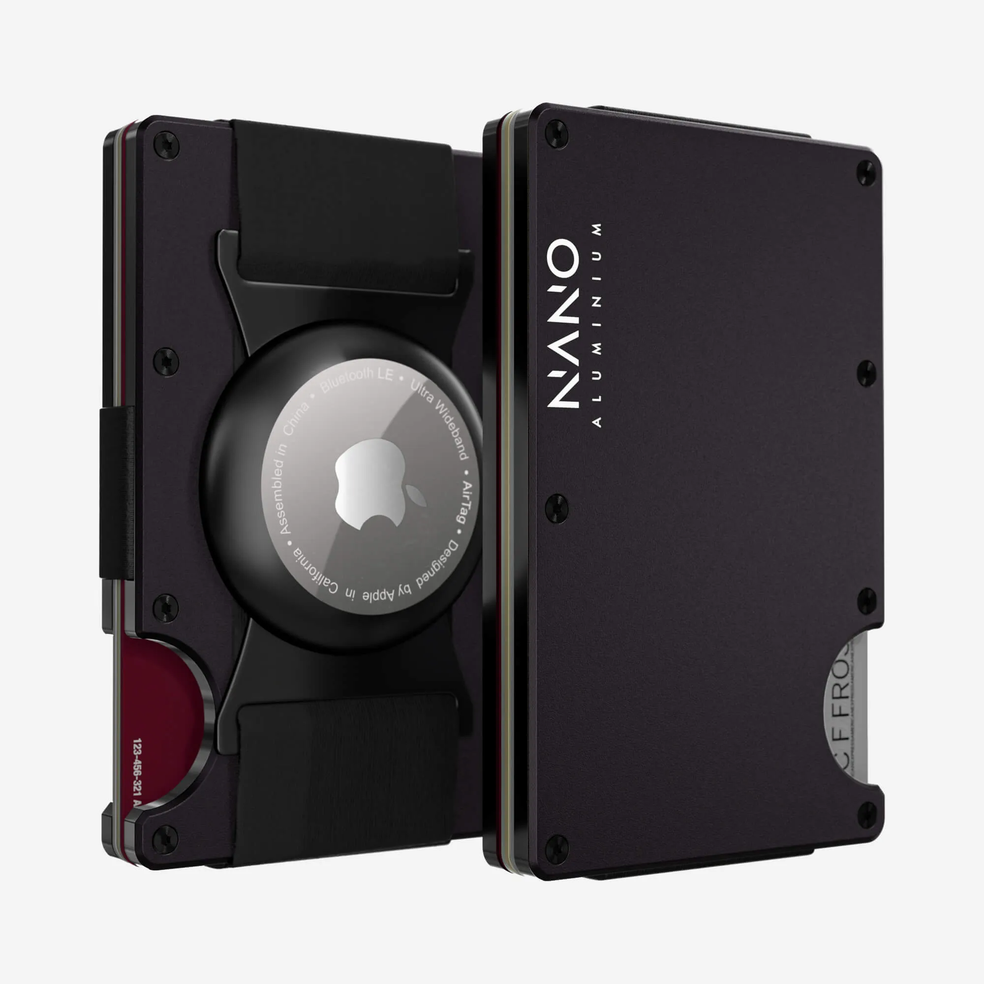 Hot Pick Sale Airtag Cash Strap Wallet (Phantom Black)