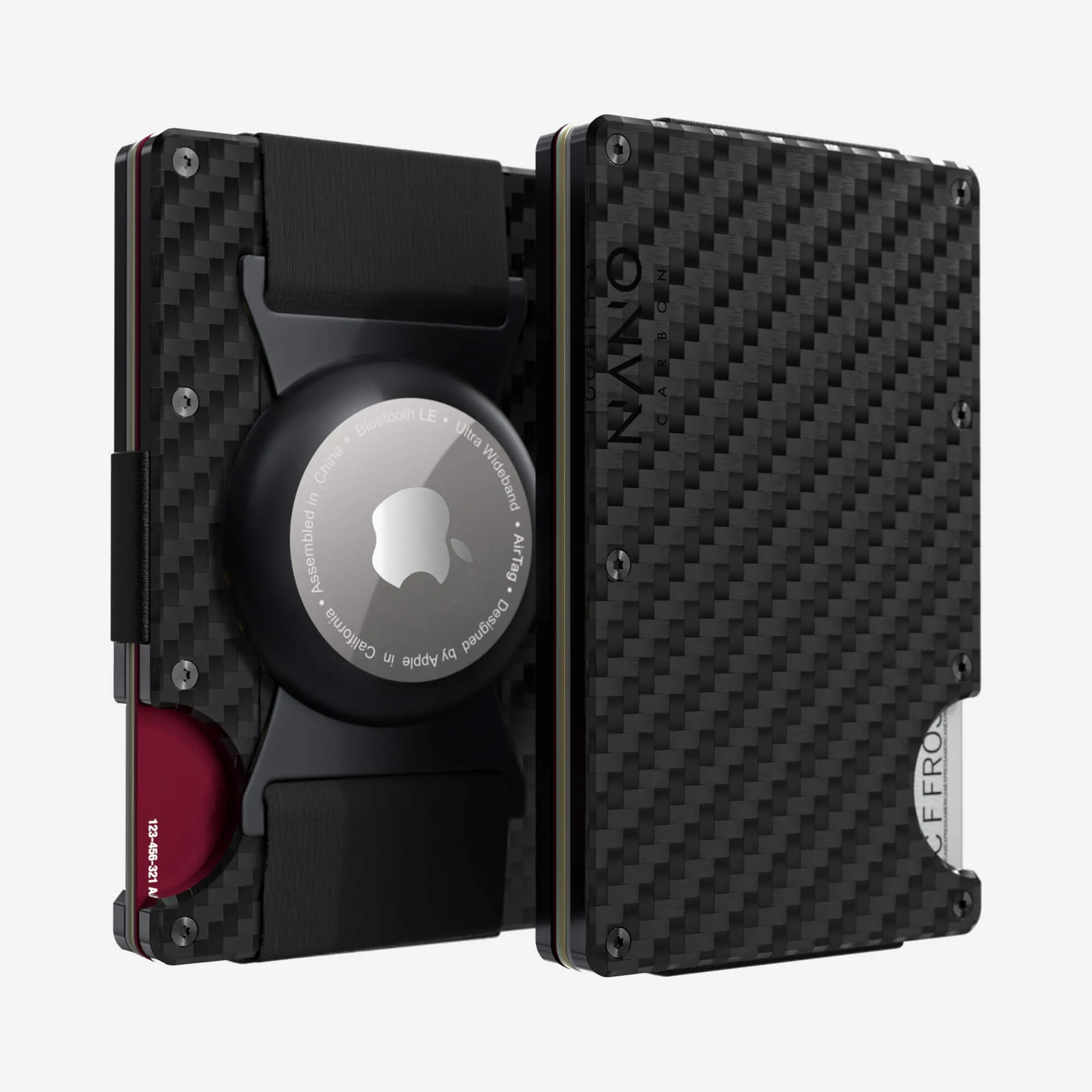 Big Price Drop Airtag Cash Strap Wallet (Stealth Black)