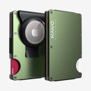 Shop Grab Offer Airtag Money Clip Wallet (Heritage Green)