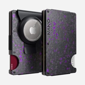 Special Deals Online Special Offer Inside Airtag Money Clip Wallet (Nero/Viola)