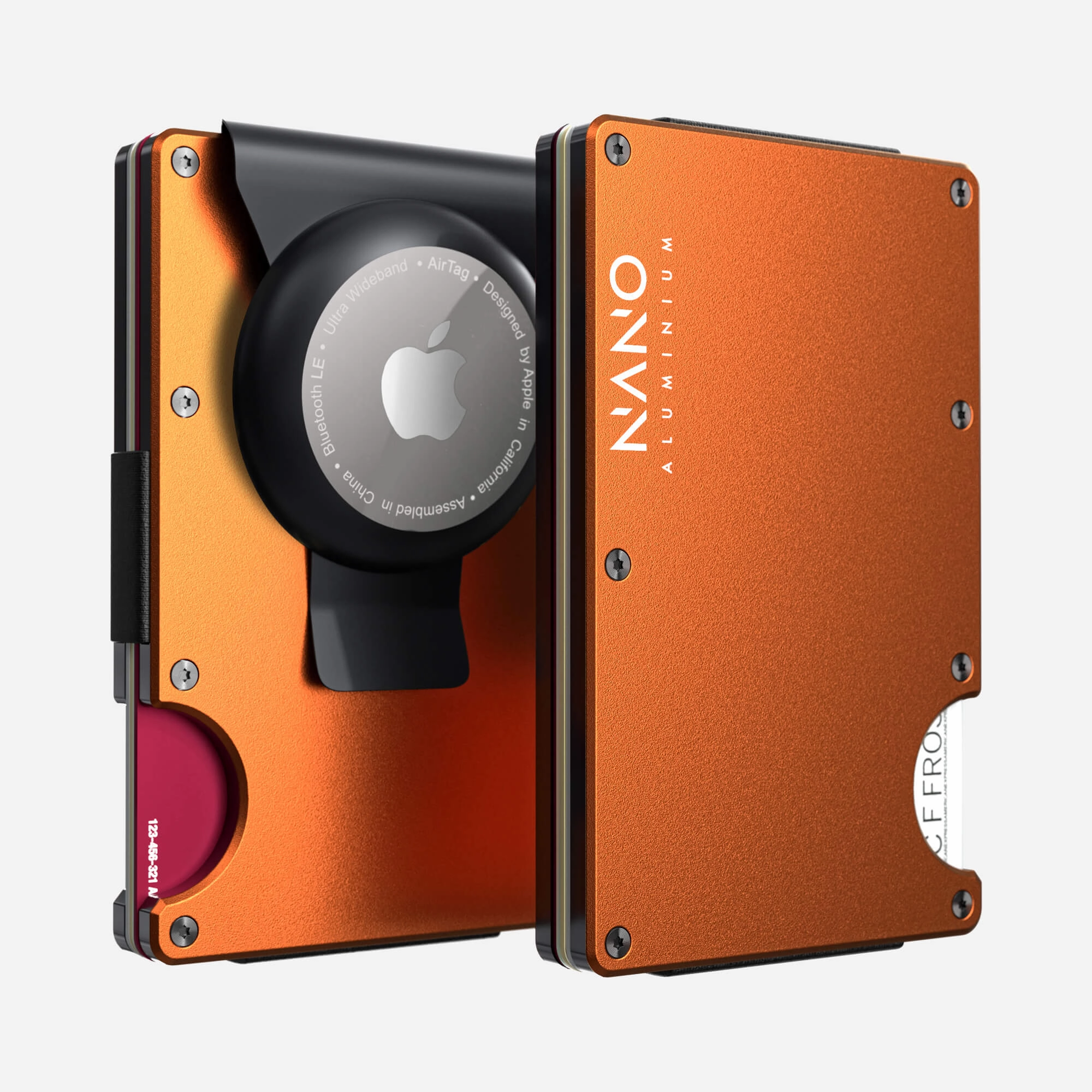 Hot Pick Sale Airtag Money Clip Wallet (Ventura Orange)