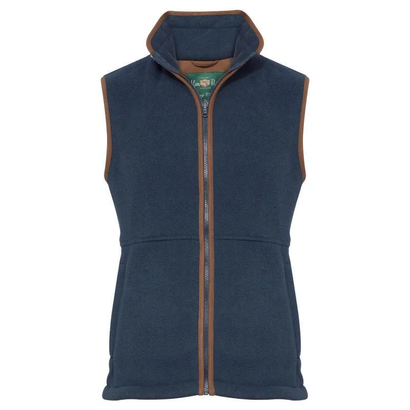 Online Exclusive Steal Special Online Offer Alan Paine Aylsham Mens Fleece Waistcoat - Blue Steel