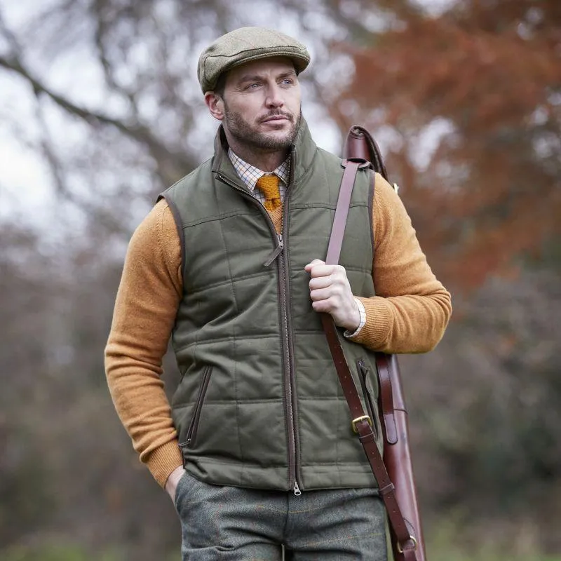 Alan Paine Kexby Mens Gilet - Olive Trending Now Discount