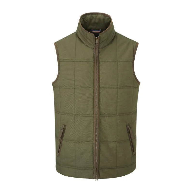 Alan Paine Kexby Mens Gilet - Olive Sale Ending Soon Big Hot Sale