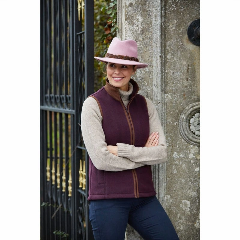 Daily Deal Frenzy Alan Paine Aylsham Ladies Fleece Waistcoat - Merlot
