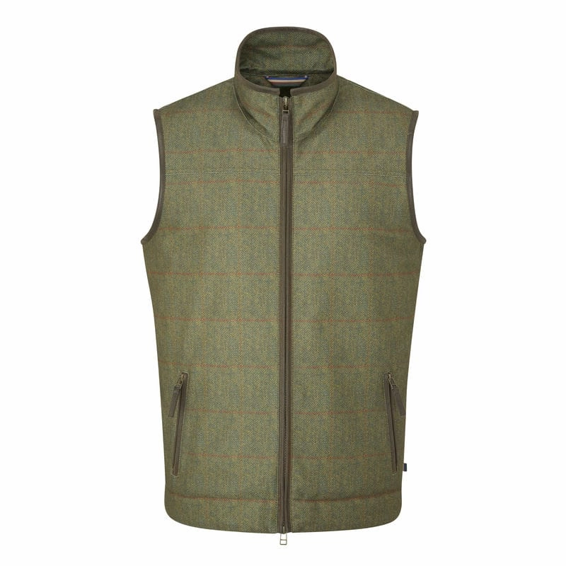 Alan Paine Didsmere Mens Gilet - Olive Grab It Fast Clearance Event