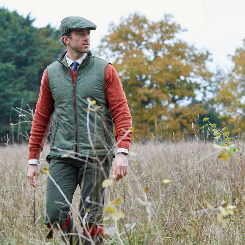 Alan Paine Didsmere Mens Gilet - Olive Dont Miss These Savings