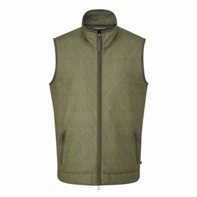 Alan Paine Didsmere Mens Gilet - Olive Shop Now Save