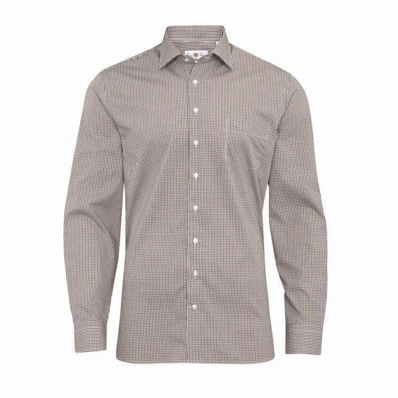 Biggest Savings Now Alan Paine Dunsdale Mens Cotton Shirt - Burgundy Check