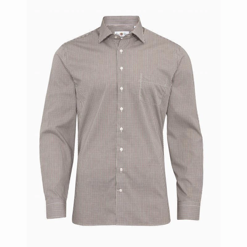 Sweet Deal Inside Alan Paine Dunsdale Mens Cotton Shirt - Burgundy Check