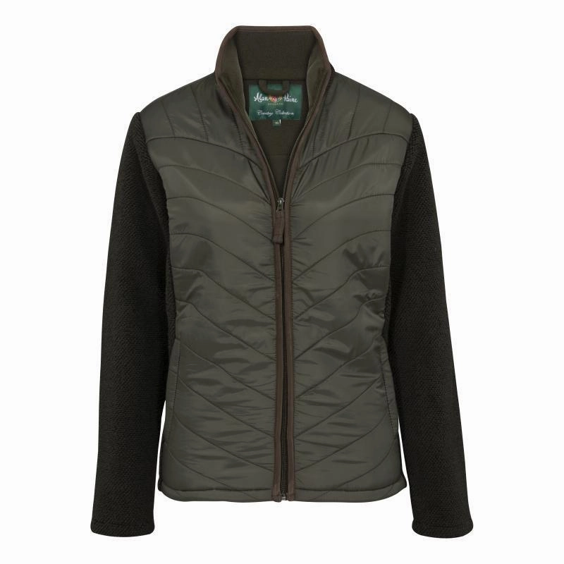 Alan Paine Highshore Ladies Quilted Jacket - Dark Olive Today Only Discount