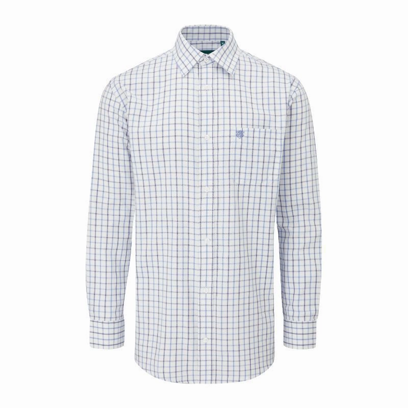Alan Paine Ilkey Shooting Fit Mens Shirt - Blue Perfect Gift Sale Hot Sale Frenzy