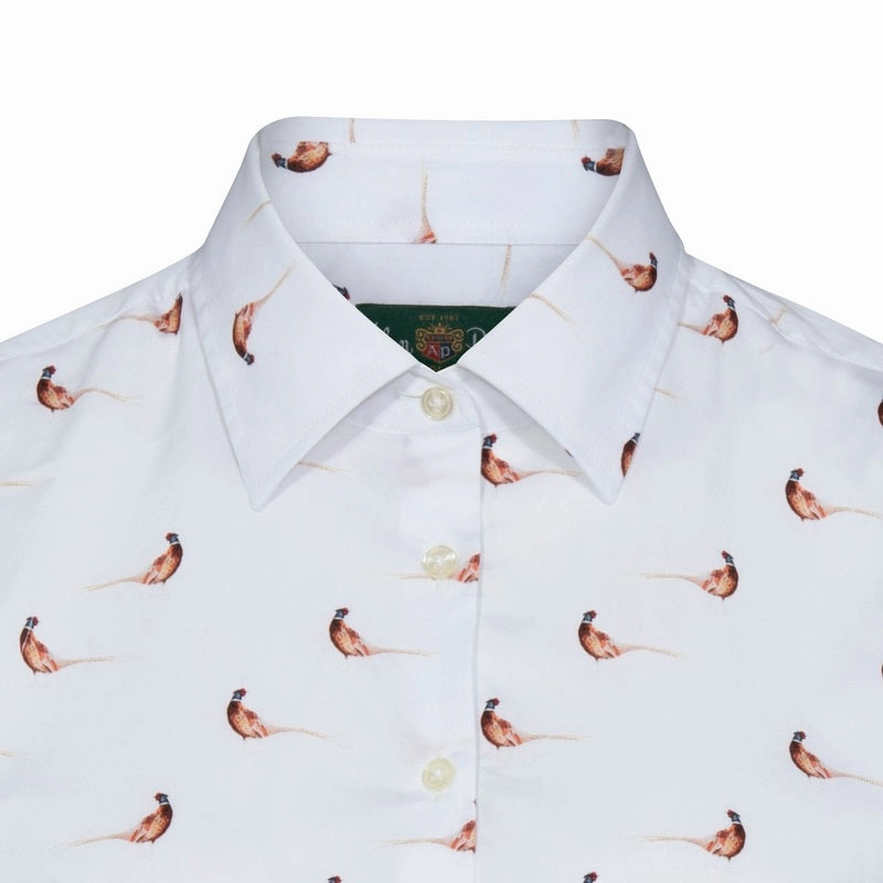 Daily Clearance Deal Alan Paine Lawen Ladies Shirt - Pheasant Print