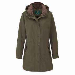 Hot Offer Inside Instant Savings Inside Alan Paine Milwood Waterproof Ladies Jacket - Olive
