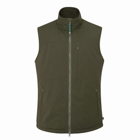 Dont Miss Hot Deals Best Deal Alert Alan Paine Mossley Windstopper Mens Gilet - Olive