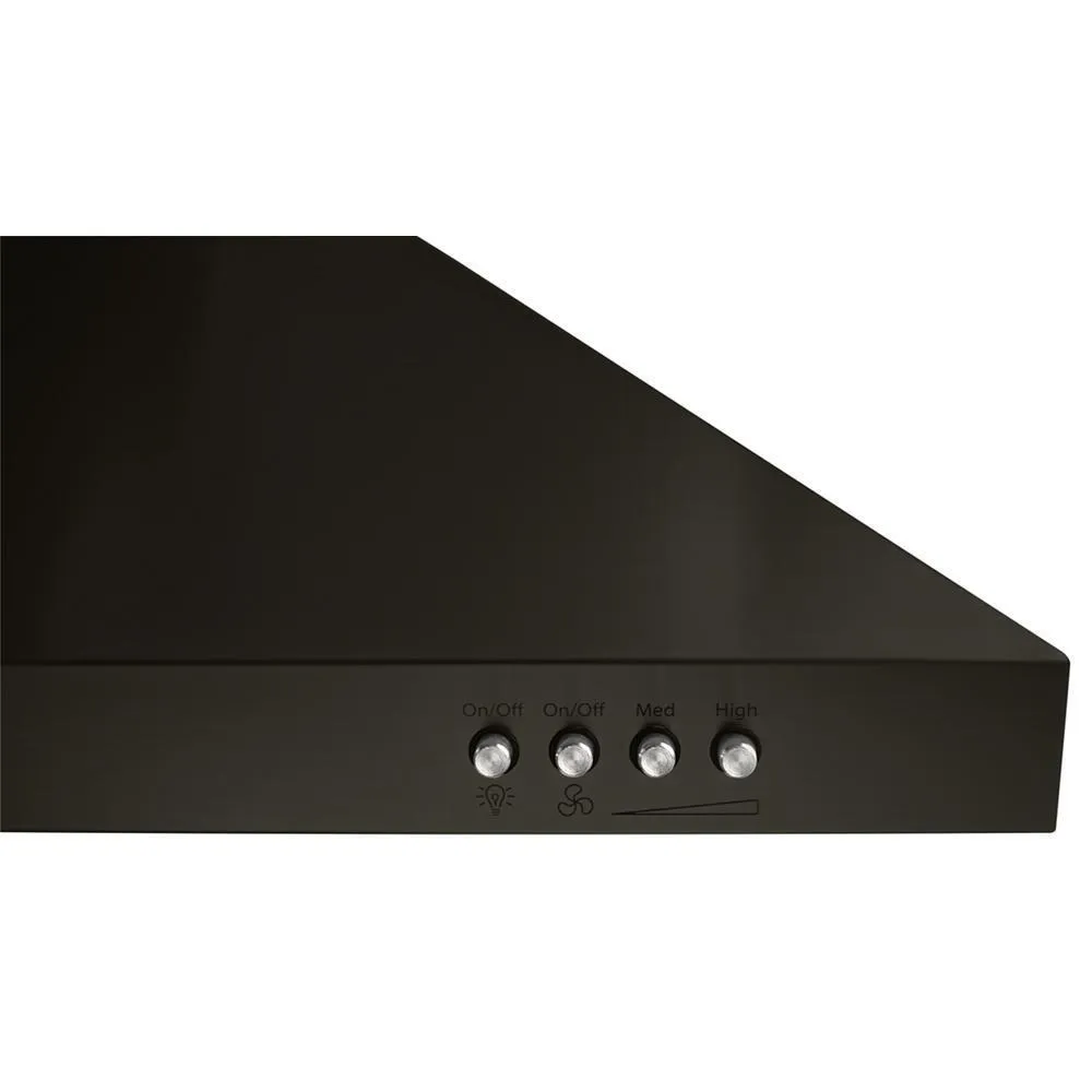 Amana WVW53UC6HV 36" Contemporary Black Stainless Wall Mount Range Hood