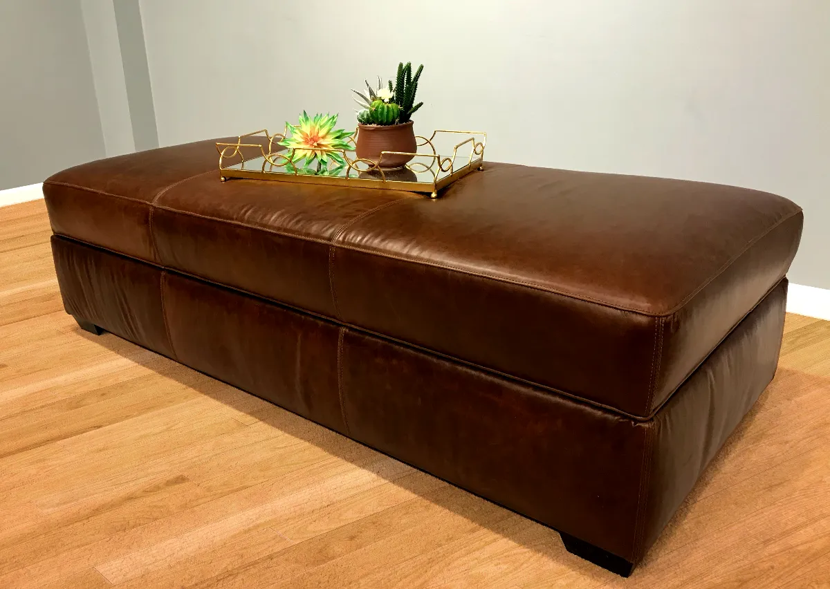 American Classics Leather - 550 Restoration - Bench Ottoman with Storage